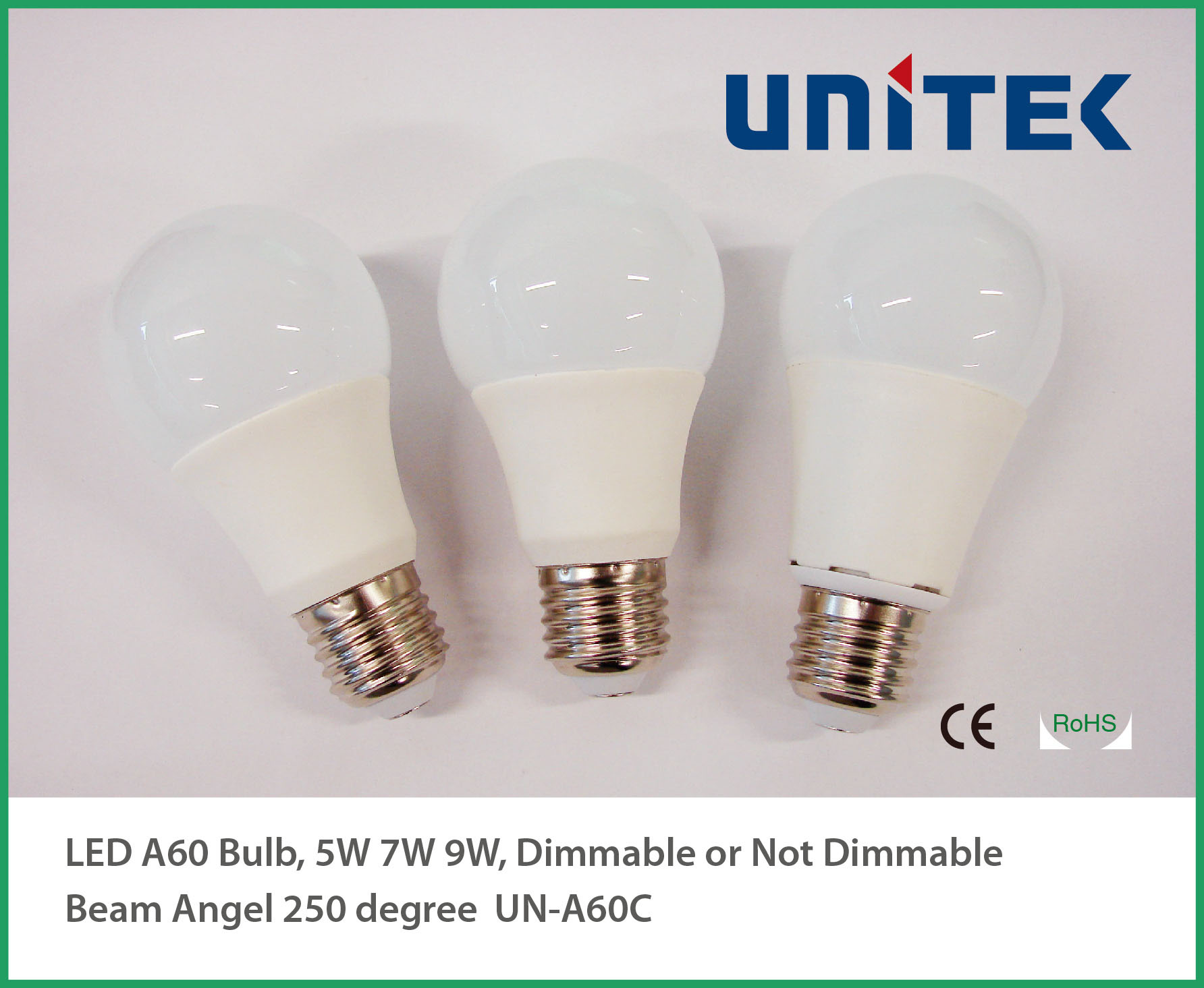 A60 CRI80 E22 E27 LED Bulb